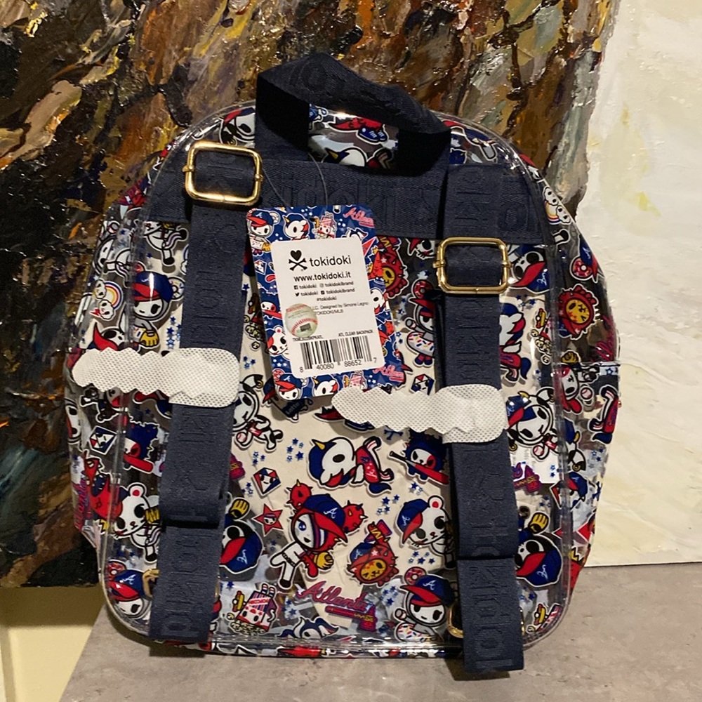 Tokidoki Atlanta Braves Clear Mini Backpack - Picture 4 of 6